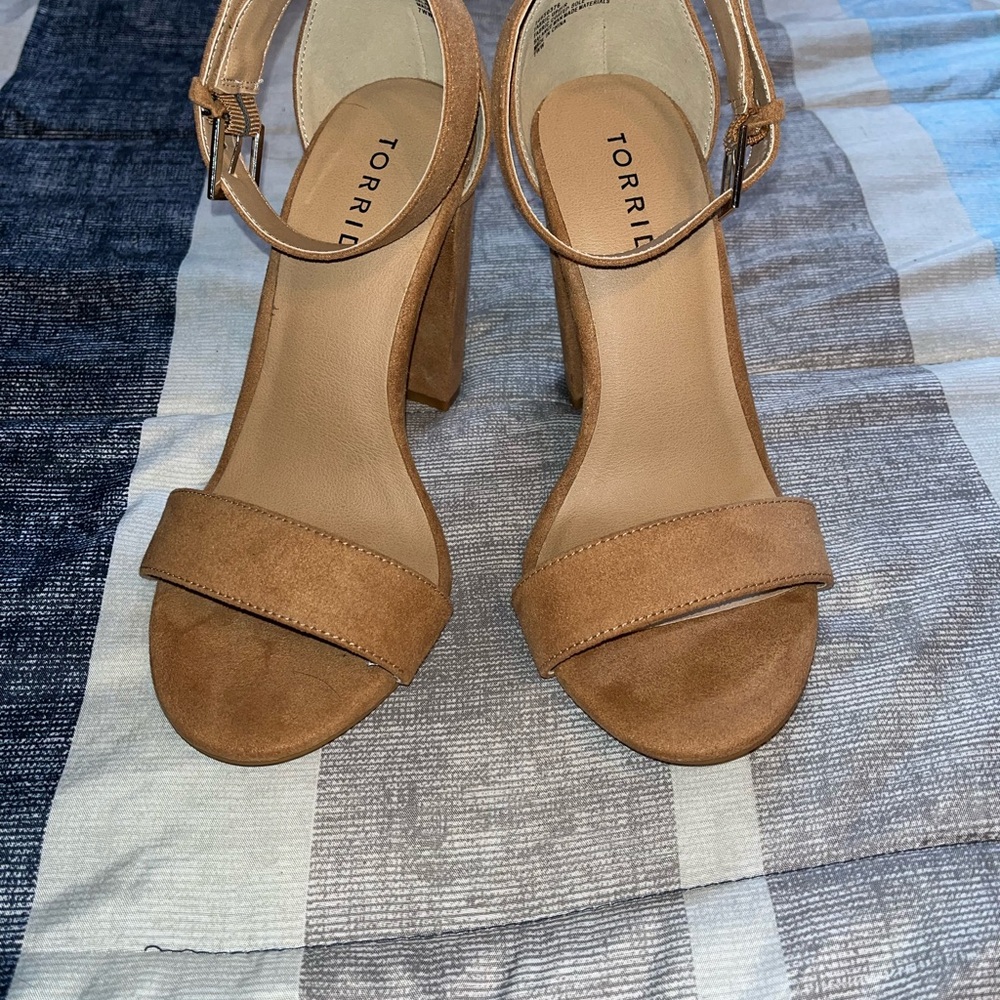 Torrid Tan Block Heel Sandals